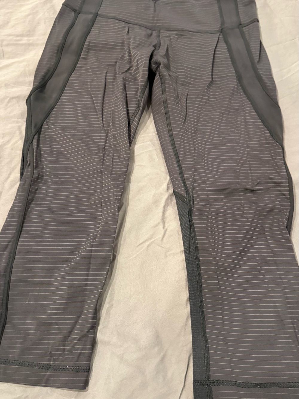 Women's Gray Performance Pants - Athletic Fit capris
